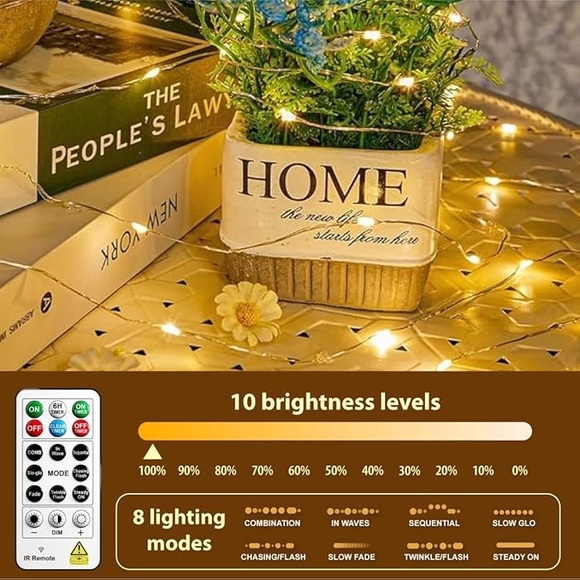 LED String Lights with Remote Control, 6 Pack - Picture 8 of 9